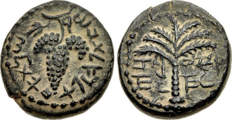 JUDAEA,_Bar_Kochba_Revolt._132-135_CE._Æ_(CNG_300483)