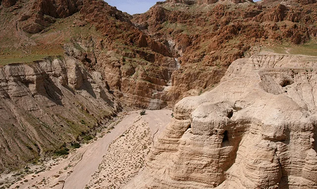 photo of a historical site with rocks