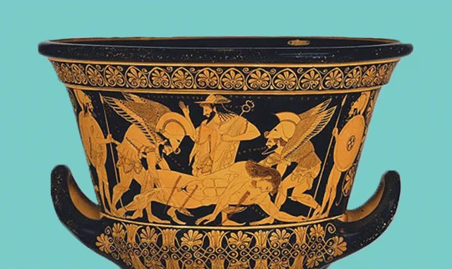 ancient painted vase