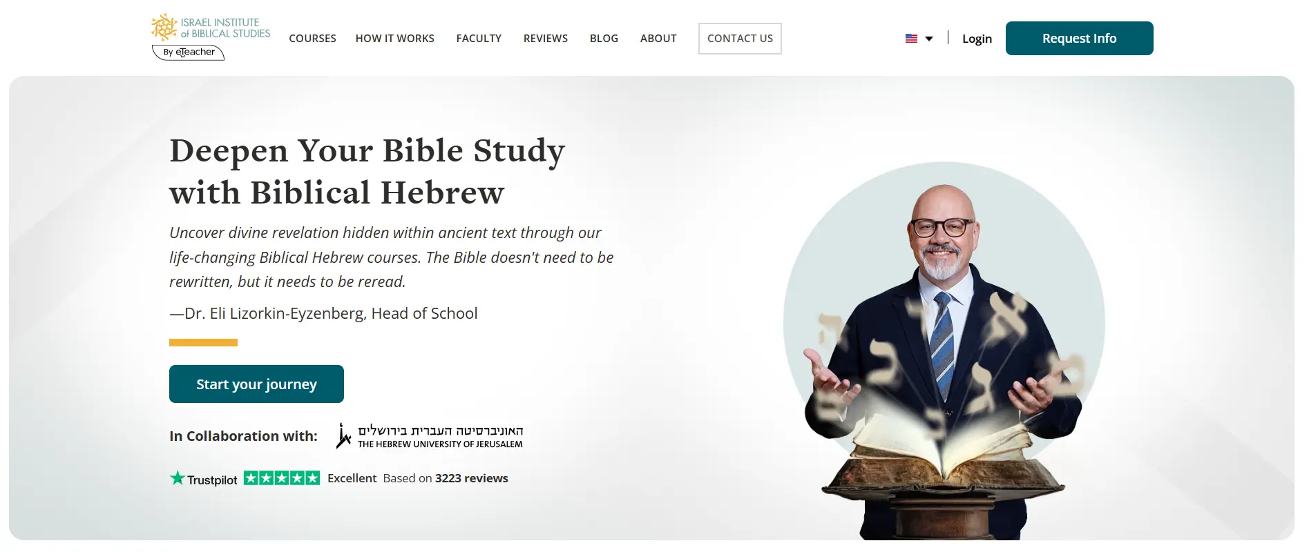 Israel Institute of Biblical Studies online course platform interface